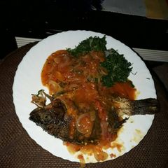 A picture of Fish stew.