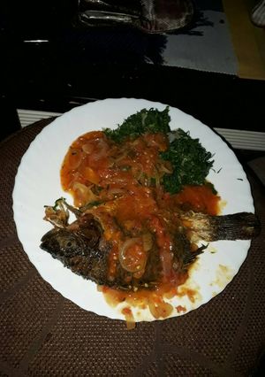 A picture of Fish stew.