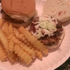 A picture of Bbq pulled pork sammies.