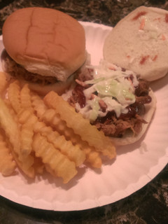 A picture of Bbq pulled pork sammies.