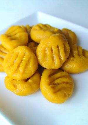 A picture of Easy Kabocha Squash Gnocchi with 2 Ingredients.