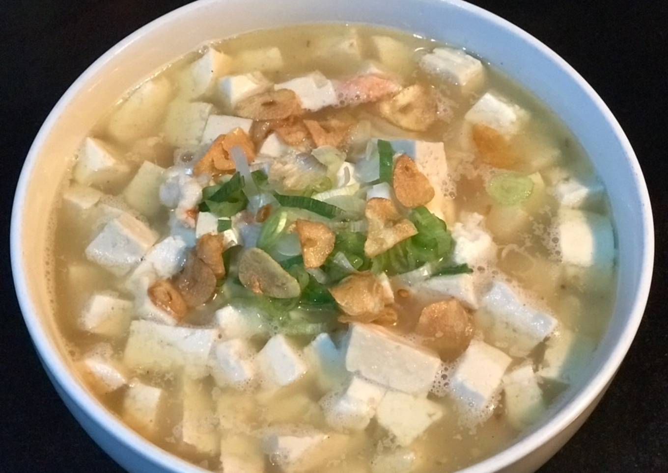 Tahu kuah Udang