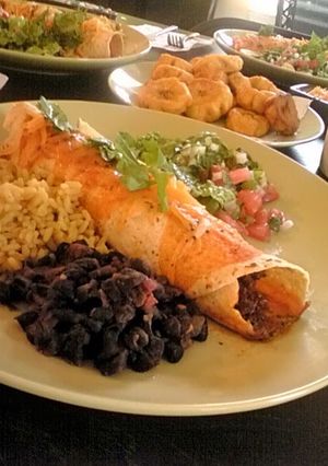 A picture of Enchiladas.