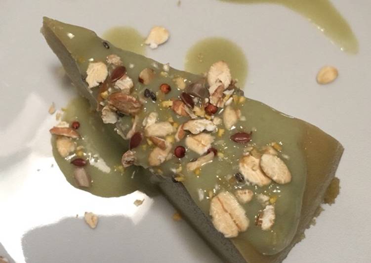 Cara Membuat Cheesecake roti (fla greentea) yang praktis