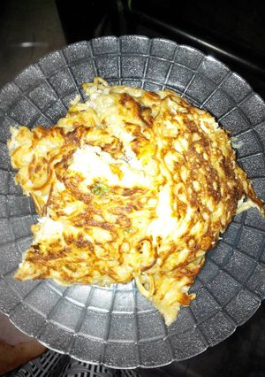 Foto resep Omelette mie telur tanpa minyak