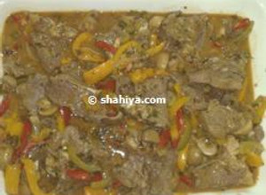 صورة لوصفة طريقة عمل ريش لحم الضأن بصوص العنب