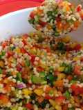 Bean, White Corn And Pepper Salsa