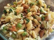 A picture of chicken spinach white beans