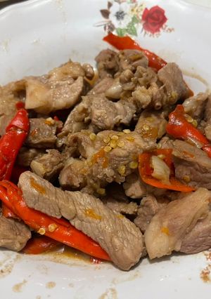 รูปของ ผัดสันคอหมู ทำง่ายมาก คีโต keto