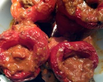 Easy Fast Cooking Pinkys Quinoa Stuffed Bell Peppers Delicious Nutritious