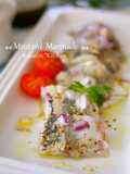 Horse Mackerel Sashimi Tossed in Mustard Marinade