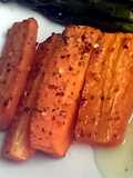 Sophie's honey chilli roasted carrots