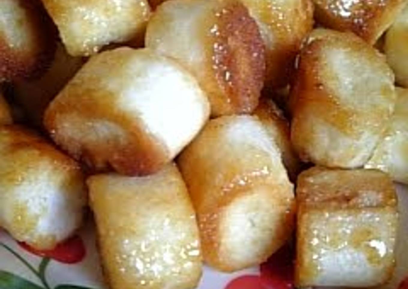 Easy Snack Made in 5 Minutes! Caramel Rusks with Dried Wheat Gluten
