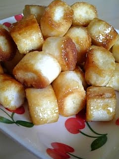 A picture of Easy Snack Made in 5 Minutes! Caramel Rusks with Dried Wheat Gluten.