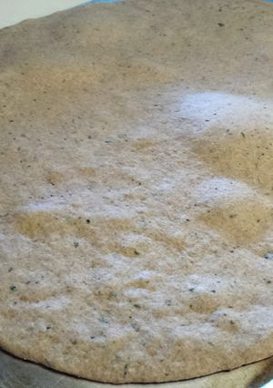 A picture of No Yeast Whole Wheat Pizza Crust.