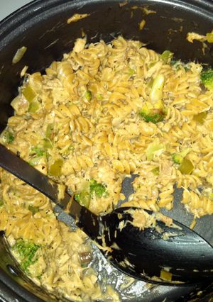 A picture of Turkey pasta.