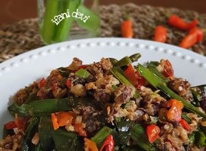 Foto resep 110. Tumis Genjer Oncom