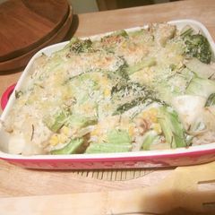 A picture of Vegetarian Doria Using Leftover Veggies.