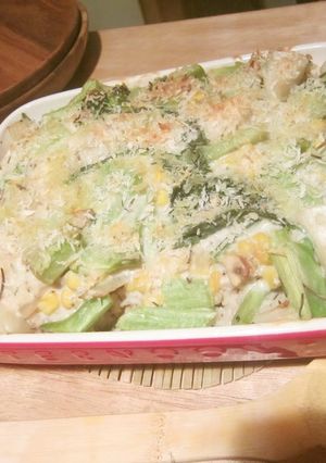 A picture of Vegetarian Doria Using Leftover Veggies.