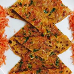 A picture of Carrot Paratha.