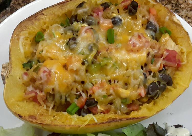 Simple Way to Prepare Super Quick Homemade Mexican Spaghetti Squash Bowls