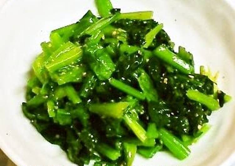 Recipe of Perfect Tasty with Sesame Seeds! Spinach Namul