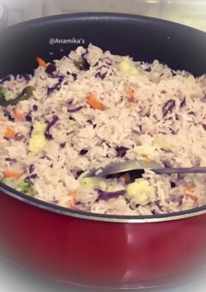 A picture of Veggies Majboos: UAE 🇦🇪 Special- Veg. Arabic Rice.