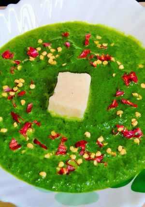 A picture of Creamy Spinach Soup - Palak Soup Recipe - Best Soup For Winter.