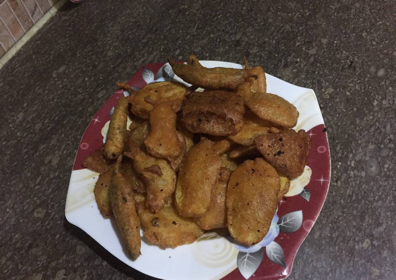 Pakora (potatoes and peppers)