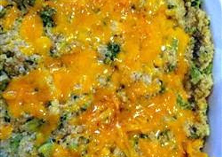 Recipe: Tasty Quinoa  broccoli cheese casserole