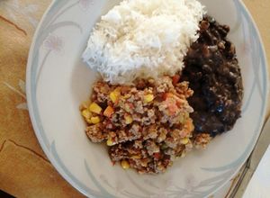 Una foto de Picadillo con verduritas
