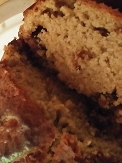 A picture of Reeses PB banana bread.