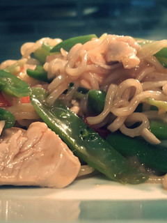 A picture of Ramen vegetable stir fry.