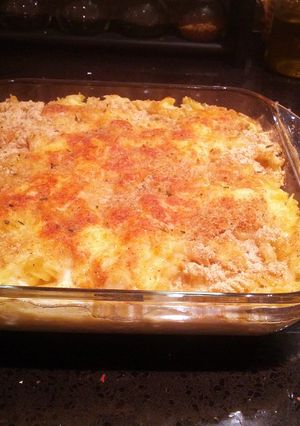 A picture of Low cholesterol mac & cheese.
