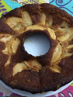 Una foto de Tarta fit de manzana