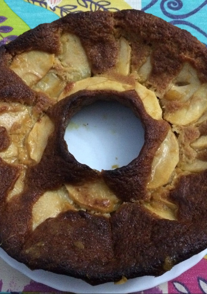 Una foto de Tarta fit de manzana