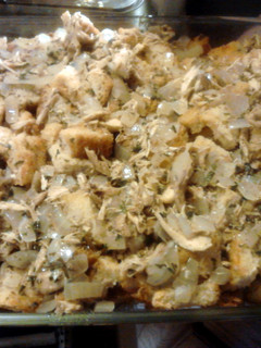 A picture of Potato Bread Stuffing.