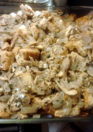 A picture of Potato Bread Stuffing.