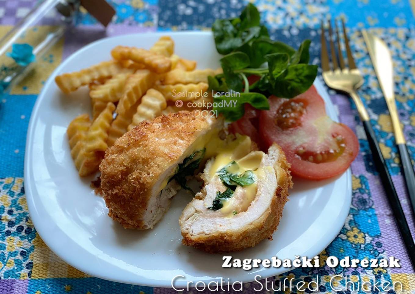 Ayam Sumbat Croatia (Zgrebaki Odrezak) + Petua Memanaskan Semula Beku