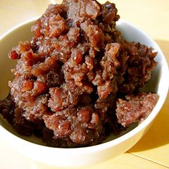 A picture of Homemade Chunky Red Bed Paste for Ohagi and Mochi.