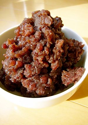 A picture of Homemade Chunky Red Bed Paste for Ohagi and Mochi.