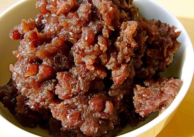 Steps to Prepare Mario Batali Homemade Chunky Red Bed Paste for Ohagi and Mochi