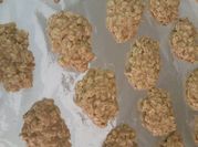 A picture of no bake peanut butter cookies