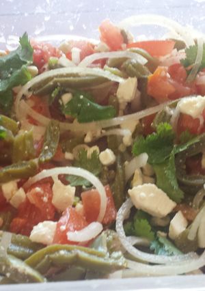 A picture of Cactus salad.