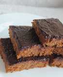 Brownies veganos de camote