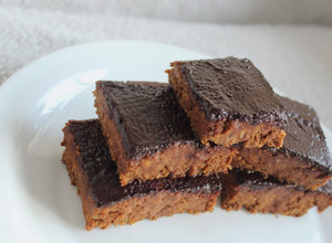 Una foto de Brownies veganos de camote