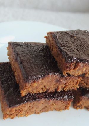 Una foto de Brownies veganos de camote