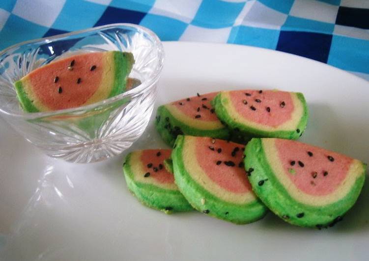 Recipe: Perfect Watermelon Icebox Cookies