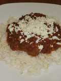 Puerco Con Chile Rojo Con Arroz