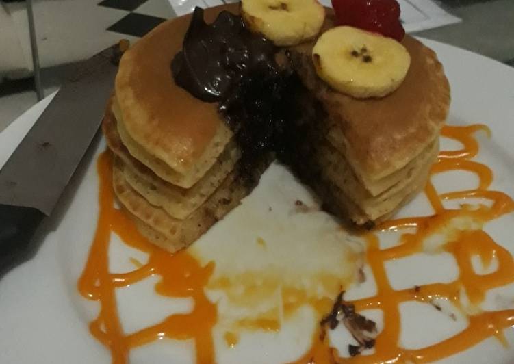 Pancake coklat banana